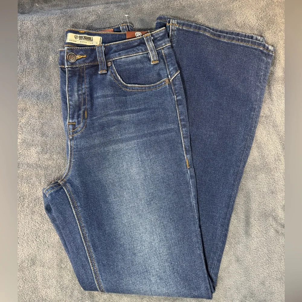 Women's Boot Cut Jeans Rock & Roll Brand - Picture 3 of 5